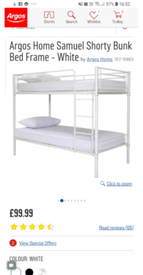 argos small bunk beds